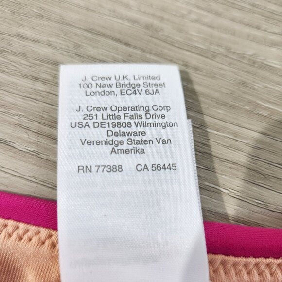 J. Crew Pink Curved Waist Cheeky Bikini Bottom New With Tags Womens Size XXL - Picture 14 of 16
